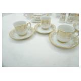 Vintage 50th Anniversary Fine China Tea Collection
