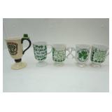Vintage Irish Coffee Mugs 5ct