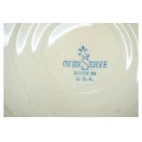 Vintage Homer Laughlin "Oven Serve" Covered Casserole Dish and Matching Plate