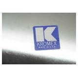 Vintage Kromex Round Lidded Covered, Footed, Casserole Serving Dish