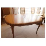Dining Room Table & 6 Chairs, ottoman/side table