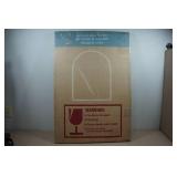 Black Framed Arched Wall Mirror - 24"x36"