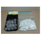Golf Practice Balls and Tees