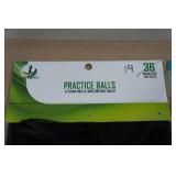 Golf Practice Balls and Tees
