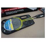 Badminton Rackets, Grips, and Pitching Rubber