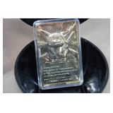 Pokemon 23K Gold Plated Trading Card with Pokeball