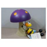 *2* Regal Art Metal Bee/Mushroom Garden Statues