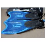 Cressi Adult Rondine Palau Fin Snorkel Set - Fin Size M/L
