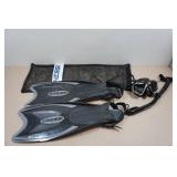 Cressi Adult Rondine Palau Fin Snorkel Set - Fin Size L/XL