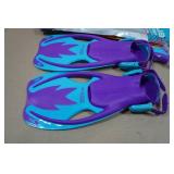 Cressi Blulove Kids Snorkel Set - Fin Size S/M