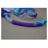 Cressi Blulove Kids Snorkel Set - Fin Size S/M