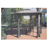 Splendor Backyard Gazebo - 154"x154"x110"