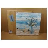 Assorted Home Décor - Curtains, Tray, Canvas, Shelf