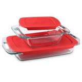 Pyrex 4-Piece XL Glass Baking Dish Set