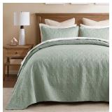 Madison Park  3-Piece Queen Bed Set - Sea Foam