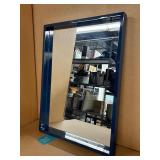 18"x24" Metal Framed Mirror - Navy