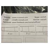 Mil - Cosrack X-Cosrack 3-Tier Metal Storage Rack Assembly Kit with Instructions