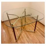 Glass Top Kitchen Table and 4 Chairs