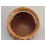 Vintage Tilso Ceramic Basket Weave Coffee Pot with Creamer and Sugar Bowl