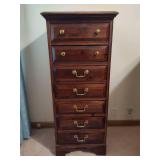 Tall Wooden Six-Drawer Dresser