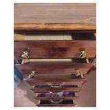 Tall Wooden Six-Drawer Dresser