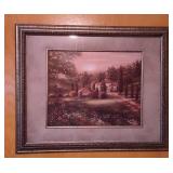 Framed Tuscan Landscape Artwork