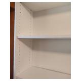Two White Book Shelves
