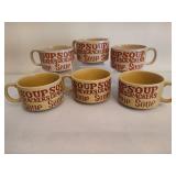 Set of Six Chowder Mugs