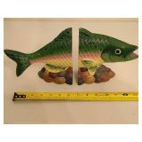 Department 56 Cast Iron Fish Book Ends