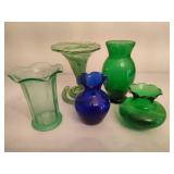 Assorted Colored Vases