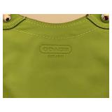 Coach Green Leather Shoulder Bag
