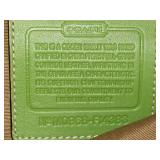 Coach Green Leather Shoulder Bag