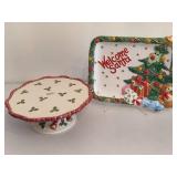 Fitz & Floyd Holiday Serving Pieces