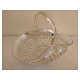 Diamond Point Glass Basket