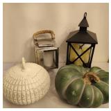 Ceramic Pumpkins & Lanterns