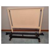 White Full Sized Headboard & Rails