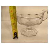 Etched Floral Rose Cake Plate & Candy Dish