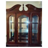Two Piece Lighted China Cabinet