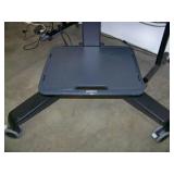 65" Samsung QB65R HDR 4K UHD (Ultra-High Def) Commercial Smart LED Display on Ergotron Neo-Flex Heavy-Duty Rolling TV Cart with Adjustable Shelf and Rotating TV Mount