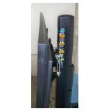 65" Samsung QB65R HDR 4K UHD (Ultra-High Def) Commercial Smart LED Display on Ergotron Neo-Flex Heavy-Duty Rolling TV Cart with Adjustable Shelf and Rotating TV Mount