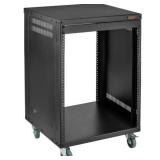 Auray ERS-12U 12-Space Steel Equipment Rack with 3" Locking Casters - NEW IN BOX