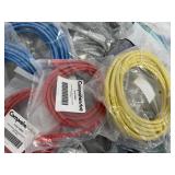 LOT of NEW Network / Ethernet / Cat5 / Cat6 Cables - Various Lengths & Colors