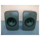 (2) KEF LSX LT II Powered Speakers - Sage Green in color - in Original Box