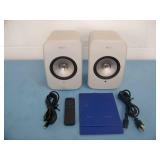 (2) KEF LSX LT II Powered Speakers - Stone White in color - in Original Box