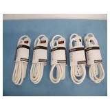 (5) Belkin 6-Outlet Power Strips - White - NEW IN PACKAGING