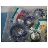 Miscellaneous CAT5, CAT6, Network and Patch Cables - 16.6 lbs with packaging - NEW in packaging