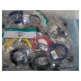 Miscellaneous CAT5, CAT6, Network and Patch Cables - 16.6 lbs with packaging - NEW in packaging