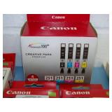 Miscellaneous Canon and Hewlett Packard (HP) Color Printer Cartridges - NEW in packaging