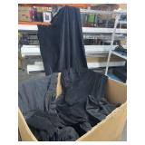 LARGE Lot of Various-Size Black Stage Theater Screen Drapery Material Flameproof Heavy-Duty 21oz Fabric AV Stumpfl