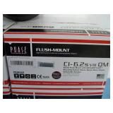 (4) Phase Technologies CI-6.2S VIII QM Round Flush Mount In-Ceiling Speakers / Loudspeakers - NO Grilles or Mounting Rings - NEW IN SEALED BOXES
